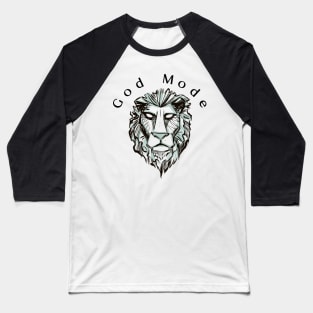 God Mode Leo Baseball T-Shirt